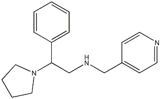 [2-phenyl-2-(pyrrolidin-1-yl)ethyl](pyridin-4-ylmethyl)amine Struktur