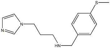 [3-(1H-imidazol-1-yl)propyl]({[4-(methylsulfanyl)phenyl]methyl})amine Struktur