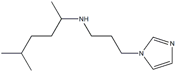 [3-(1H-imidazol-1-yl)propyl](5-methylhexan-2-yl)amine Struktur