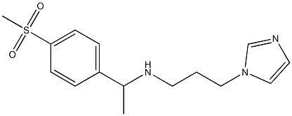 [3-(1H-imidazol-1-yl)propyl][1-(4-methanesulfonylphenyl)ethyl]amine Struktur