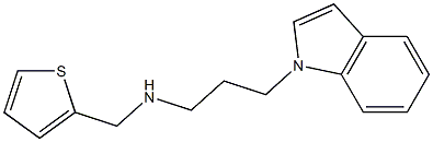 [3-(1H-indol-1-yl)propyl](thiophen-2-ylmethyl)amine Struktur