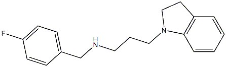 [3-(2,3-dihydro-1H-indol-1-yl)propyl][(4-fluorophenyl)methyl]amine Struktur