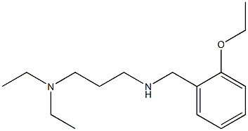 [3-(diethylamino)propyl][(2-ethoxyphenyl)methyl]amine Struktur