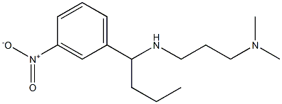 [3-(dimethylamino)propyl][1-(3-nitrophenyl)butyl]amine Struktur