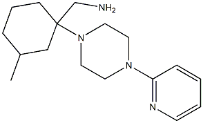 [3-methyl-1-(4-pyridin-2-ylpiperazin-1-yl)cyclohexyl]methylamine Struktur