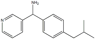 [4-(2-methylpropyl)phenyl](pyridin-3-yl)methanamine Struktur