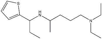 [5-(diethylamino)pentan-2-yl][1-(thiophen-2-yl)propyl]amine Struktur