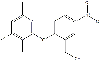 [5-nitro-2-(2,3,5-trimethylphenoxy)phenyl]methanol Struktur