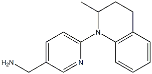 [6-(2-methyl-1,2,3,4-tetrahydroquinolin-1-yl)pyridin-3-yl]methanamine Struktur