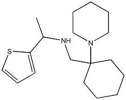 {[1-(piperidin-1-yl)cyclohexyl]methyl}[1-(thiophen-2-yl)ethyl]amine Struktur