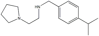 {[4-(propan-2-yl)phenyl]methyl}[2-(pyrrolidin-1-yl)ethyl]amine Struktur