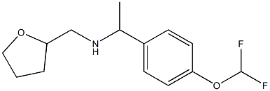 {1-[4-(difluoromethoxy)phenyl]ethyl}(oxolan-2-ylmethyl)amine Struktur