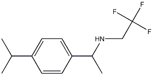 {1-[4-(propan-2-yl)phenyl]ethyl}(2,2,2-trifluoroethyl)amine Struktur