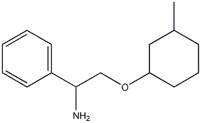 {1-amino-2-[(3-methylcyclohexyl)oxy]ethyl}benzene Struktur