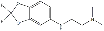 {2-[(2,2-difluoro-2H-1,3-benzodioxol-5-yl)amino]ethyl}dimethylamine Struktur