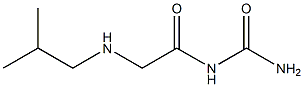 {2-[(2-methylpropyl)amino]acetyl}urea Struktur