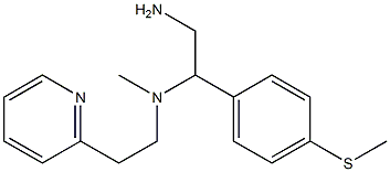 {2-amino-1-[4-(methylsulfanyl)phenyl]ethyl}(methyl)[2-(pyridin-2-yl)ethyl]amine Struktur