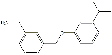 {3-[3-(propan-2-yl)phenoxymethyl]phenyl}methanamine Struktur