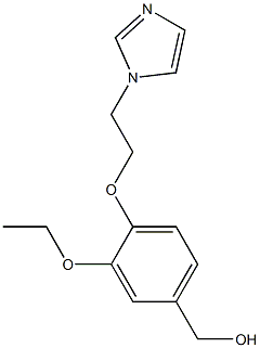 {3-ethoxy-4-[2-(1H-imidazol-1-yl)ethoxy]phenyl}methanol Struktur