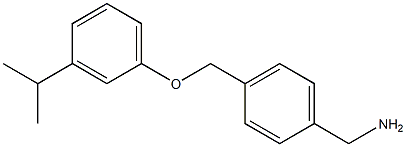 {4-[3-(propan-2-yl)phenoxymethyl]phenyl}methanamine Struktur