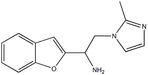 1-(1-benzofuran-2-yl)-2-(2-methyl-1H-imidazol-1-yl)ethan-1-amine Struktur