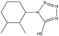 1-(2,3-dimethylcyclohexyl)-1H-1,2,3,4-tetrazole-5-thiol Struktur