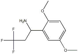 1-(2,5-dimethoxyphenyl)-3,3,3-trifluoropropan-1-amine Struktur