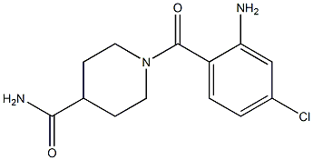 1-(2-amino-4-chlorobenzoyl)piperidine-4-carboxamide Struktur