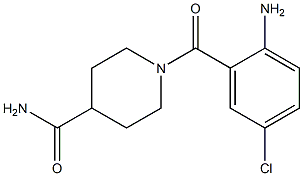 1-(2-amino-5-chlorobenzoyl)piperidine-4-carboxamide Struktur