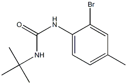 1-(2-bromo-4-methylphenyl)-3-tert-butylurea Struktur