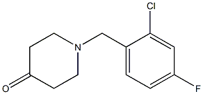 1-(2-chloro-4-fluorobenzyl)piperidin-4-one Struktur