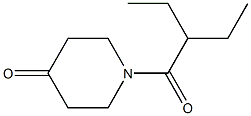 1-(2-ethylbutanoyl)piperidin-4-one Struktur