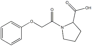 1-(2-phenoxyacetyl)pyrrolidine-2-carboxylic acid Struktur