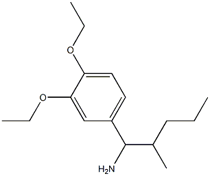 1-(3,4-diethoxyphenyl)-2-methylpentan-1-amine Struktur