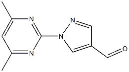 1-(4,6-dimethylpyrimidin-2-yl)-1H-pyrazole-4-carbaldehyde Struktur