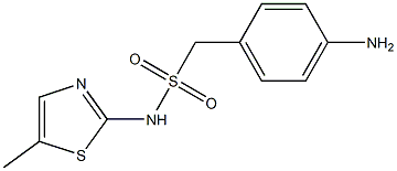 1-(4-aminophenyl)-N-(5-methyl-1,3-thiazol-2-yl)methanesulfonamide Struktur