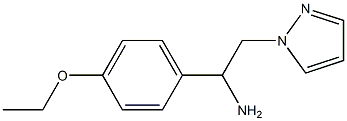 1-(4-ethoxyphenyl)-2-(1H-pyrazol-1-yl)ethanamine Struktur