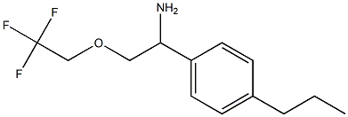 1-(4-propylphenyl)-2-(2,2,2-trifluoroethoxy)ethanamine Struktur