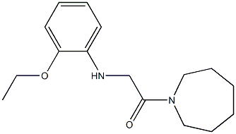 1-(azepan-1-yl)-2-[(2-ethoxyphenyl)amino]ethan-1-one Struktur