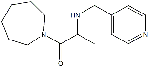 1-(azepan-1-yl)-2-[(pyridin-4-ylmethyl)amino]propan-1-one Struktur