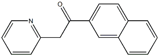 1-(naphthalen-2-yl)-2-(pyridin-2-yl)ethan-1-one Struktur