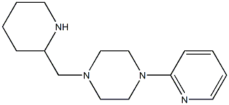 1-(piperidin-2-ylmethyl)-4-(pyridin-2-yl)piperazine Struktur