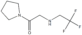 1-(pyrrolidin-1-yl)-2-[(2,2,2-trifluoroethyl)amino]ethan-1-one Struktur