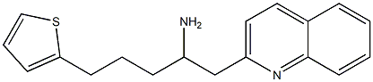 1-(quinolin-2-yl)-5-(thiophen-2-yl)pentan-2-amine Struktur