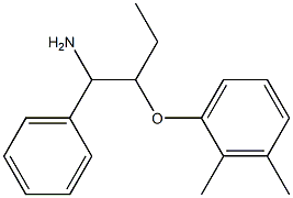 1-[(1-amino-1-phenylbutan-2-yl)oxy]-2,3-dimethylbenzene Struktur