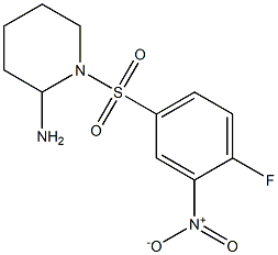 1-[(4-fluoro-3-nitrobenzene)sulfonyl]piperidin-2-amine Struktur