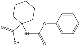 1-[(phenoxycarbonyl)amino]cyclohexane-1-carboxylic acid Struktur