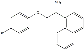 1-[1-amino-2-(4-fluorophenoxy)ethyl]naphthalene Struktur