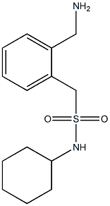 1-[2-(aminomethyl)phenyl]-N-cyclohexylmethanesulfonamide Struktur