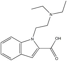 1-[2-(diethylamino)ethyl]-1H-indole-2-carboxylic acid Struktur